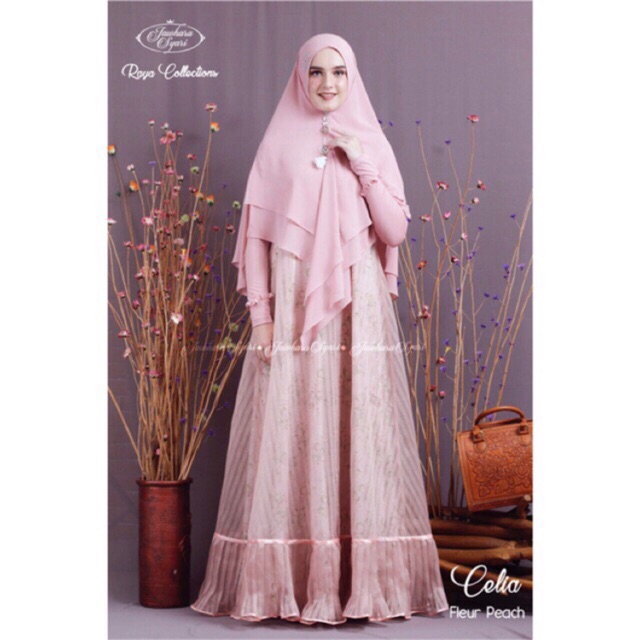 

Celia fleur peach