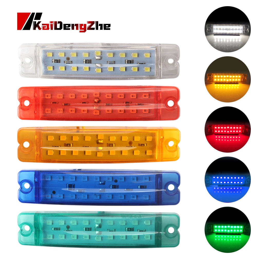 1pc Lampu LED 18smd 24V Untuk Indikator Samping Mobil / Truk