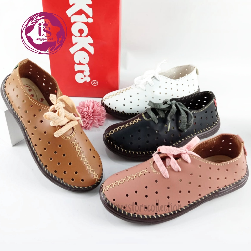 Sepatu Wanita Terbaru Tali Kickers Kualitas Premium SP19 Murah Grosir