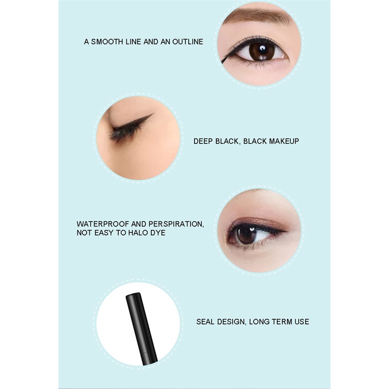 SHINE STAR - Eyeliner Drawing Waterproof Quick Drying / Spidol Alis Hitam Anti Air dan Tahan Lama