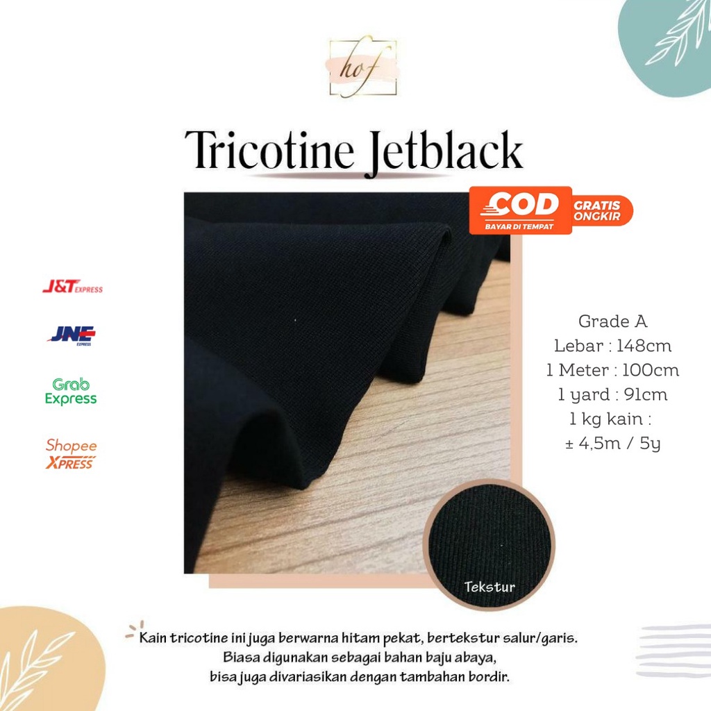 Kain Tricotin / Tricotine Jetblack ECERAN