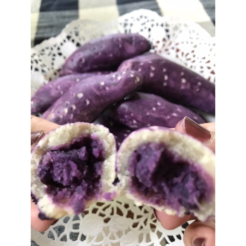 

korean taro bread/roti ubi ungu