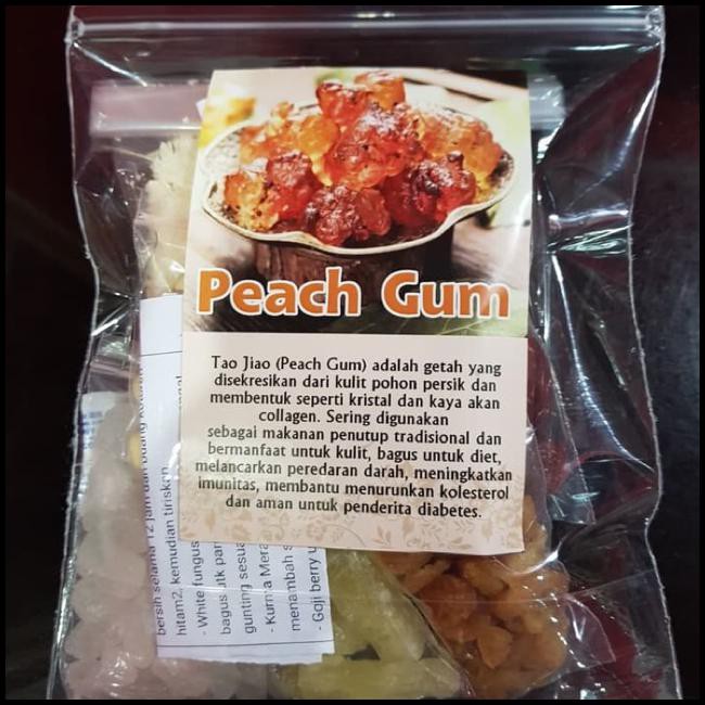 

Peach Gum Tao Jiao Paket Lengkap Grade A+