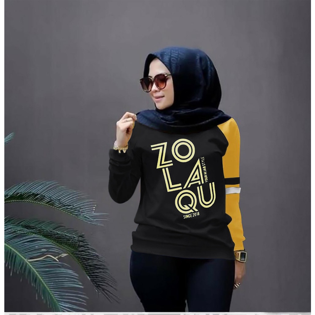 COLLECTION_COOLS.BAJU ZLQ TERBARU-KAOS WANITA KEREN KEKINIAN LENGAN PANJANG TERLARIS