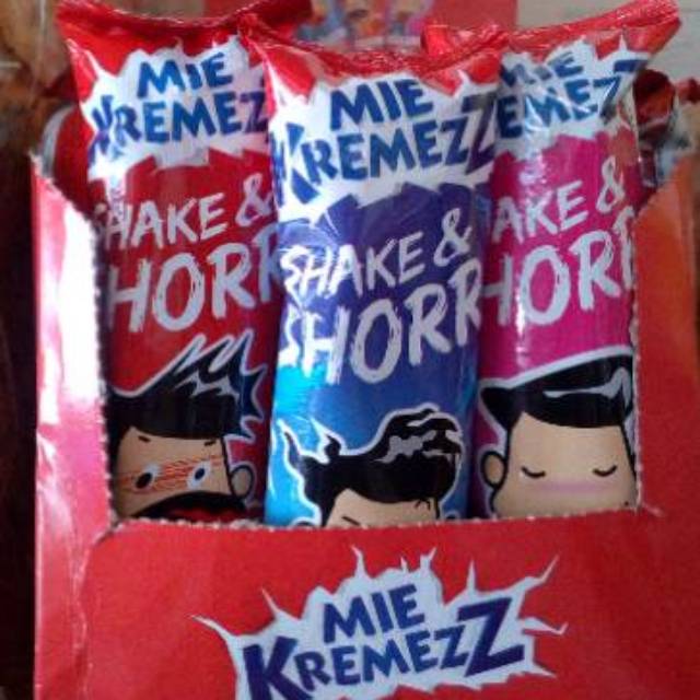 

MIE KREMEZZ MIE SHAKE & SORR SNACK MAKANAN RINGAN 12 GRAM