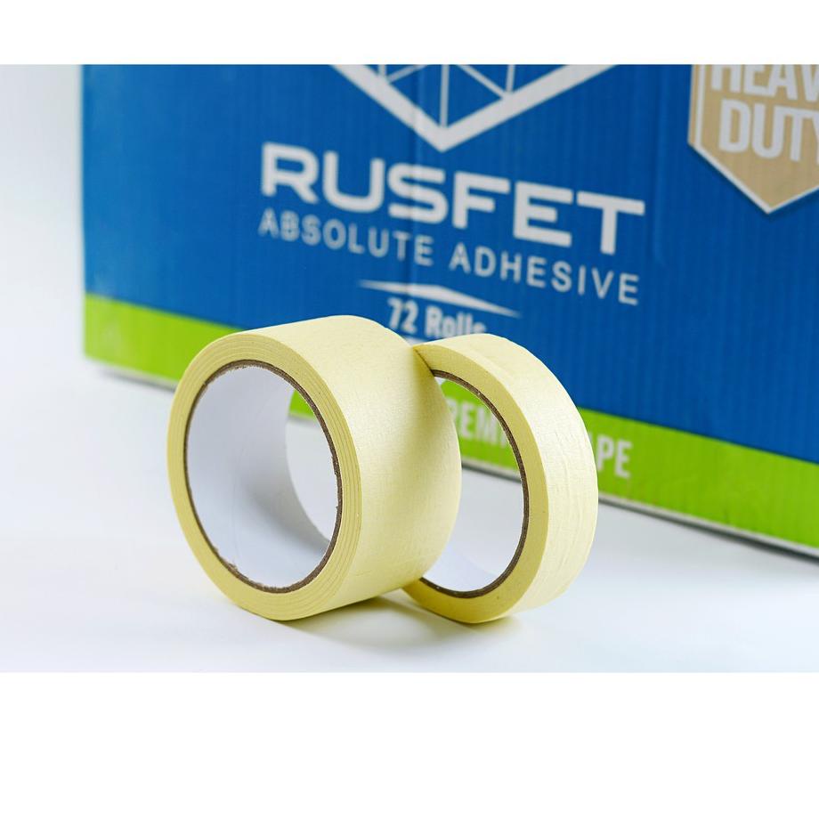 BARU RUSFET MASKING TAPE, LAKBAN KERTAS , Uk  24 mm, 48mm  ...