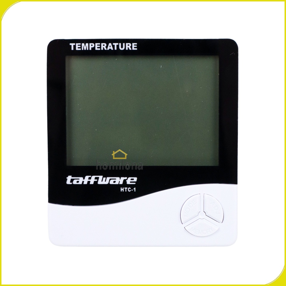 Digital Multifunction Temperature Humidity Meter Clock Date Calender - Taffware HTC-1 White