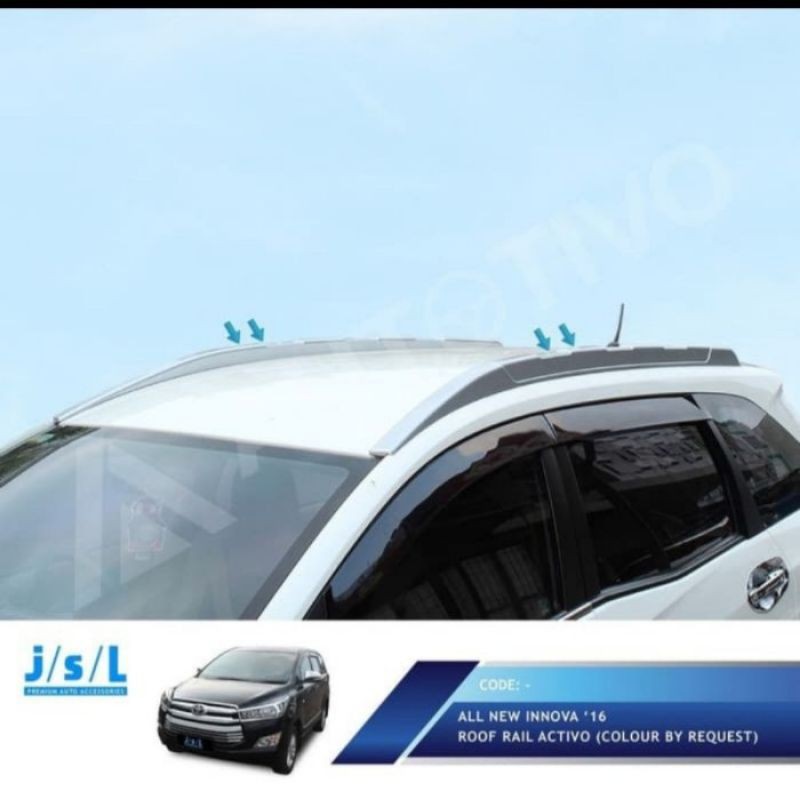 roof rail all new innova 2016 warna custom / request jsl