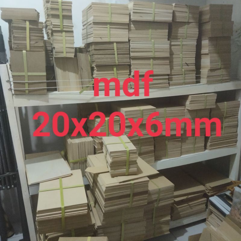 mdf 20x20x6mm siap pakai