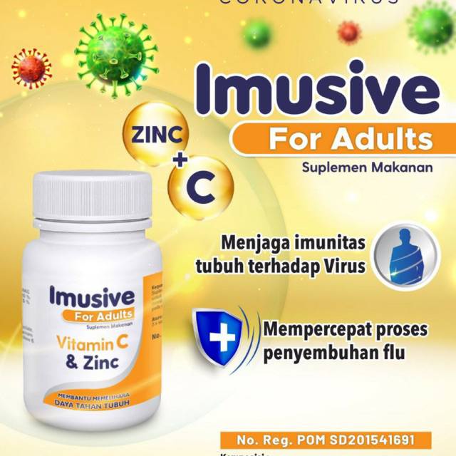 IMUSIVE VITAMIN C ZINC / MULTIVITAMIN UNTUK IMUN TUBUH