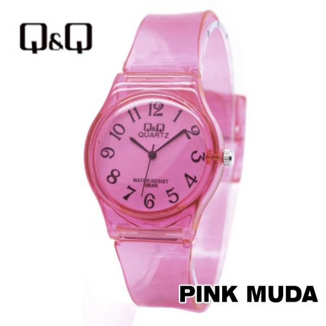 Jam Tangan Pria/Wanita Q&amp;Q Jelly Transparan BW 16