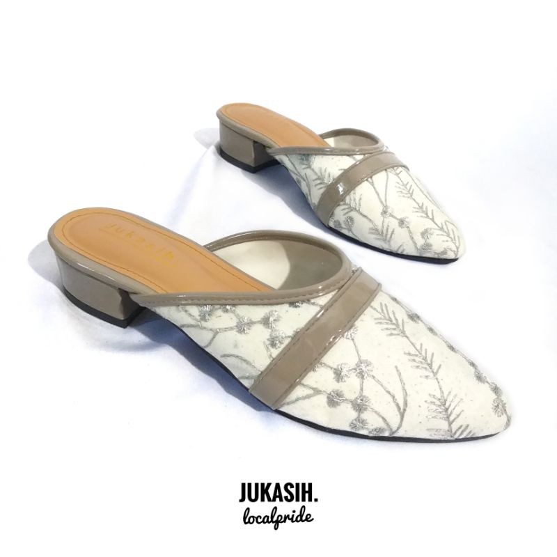 JUKASIH - LENA sandal wanita MULES hak 2 cm