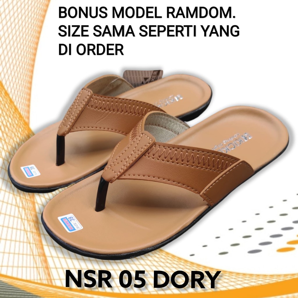 Sandal Pria Sandal Jepit Sandal Kulit Sandal Import Sandal Slop Sandal Murah Original Beli 1Gratis 1-05 DORY