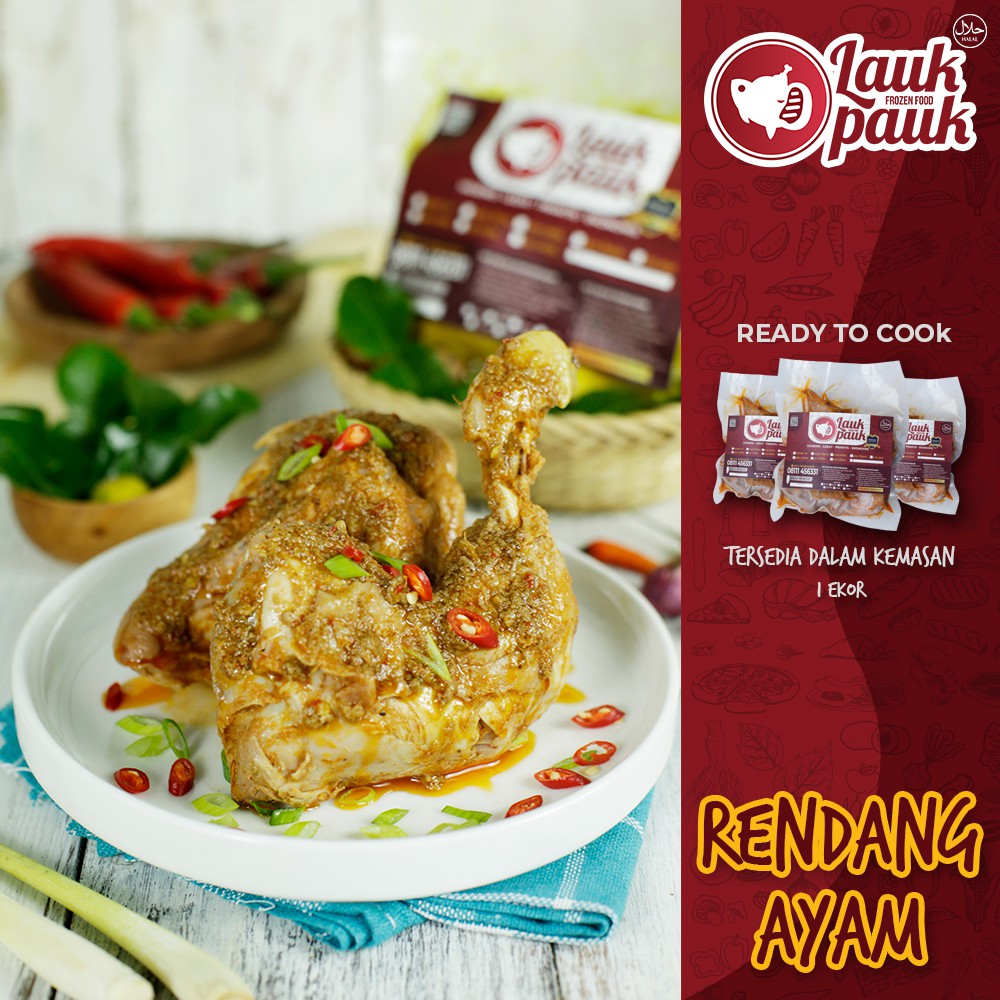 Lauk Pauk - Rendang Ayam 1 Ekor