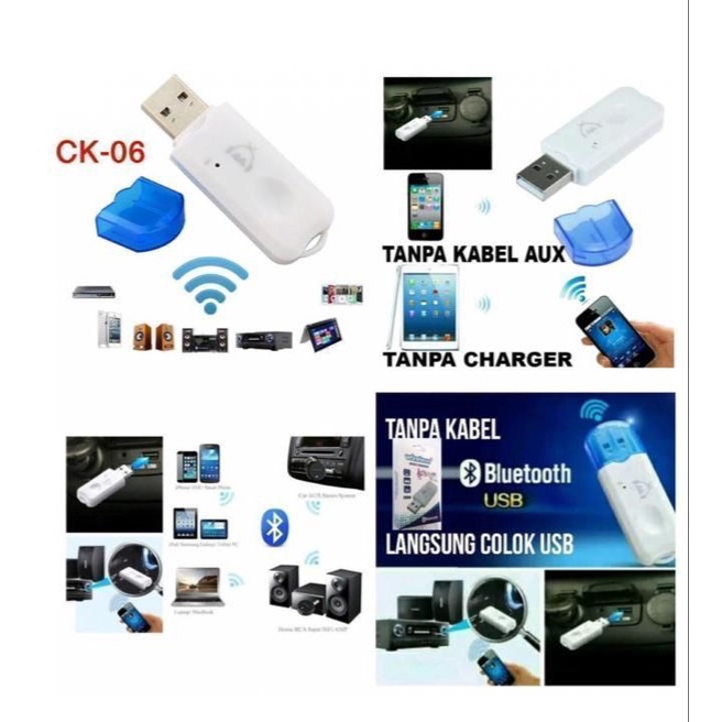 [SO] Bluetooth Receiver CK-06 Bluetooth Adapter Musik Tanpa Kabel