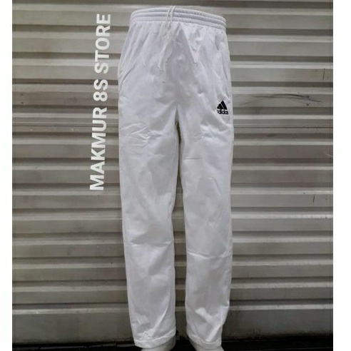 Celana training putih polos dewasa#training pria/wanita M L XL XXL-3