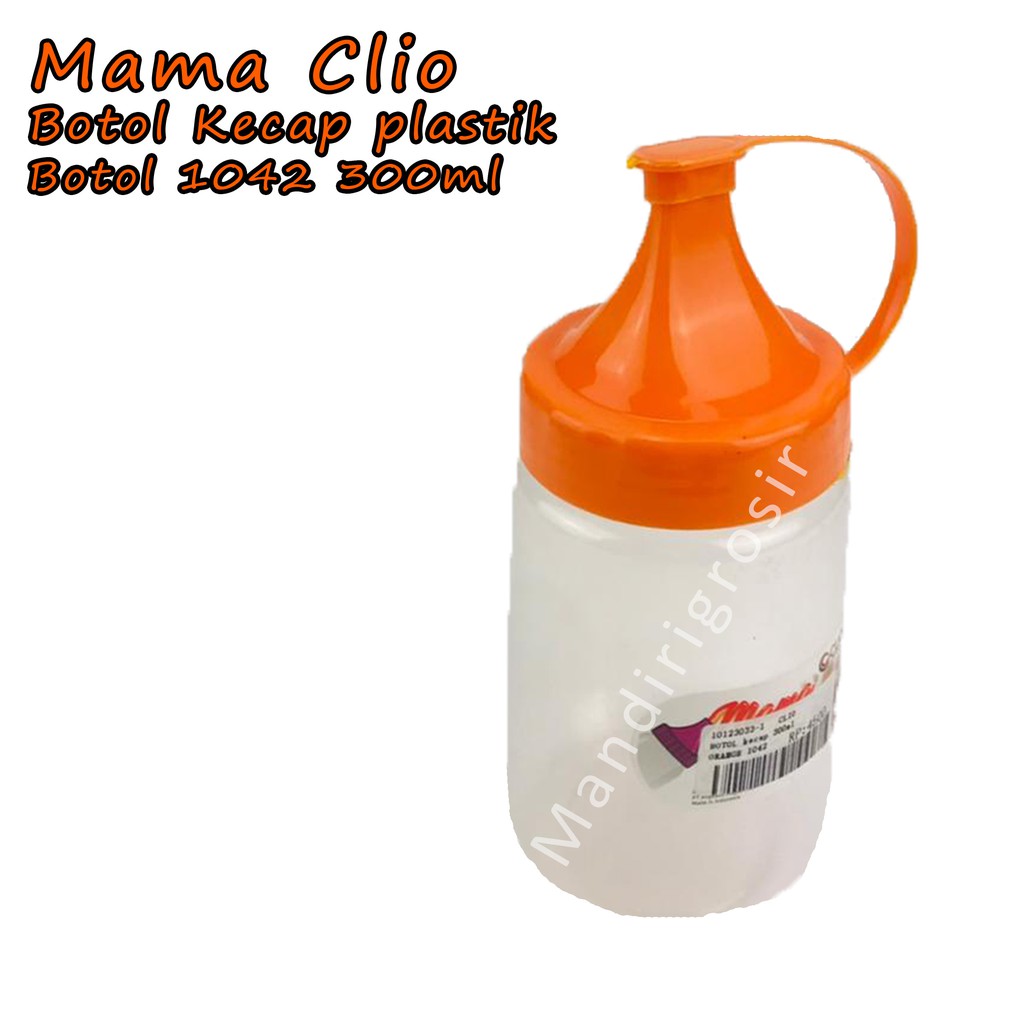 Botol Kecap plastik *Mama Clio * Orange 1042 * 300ml