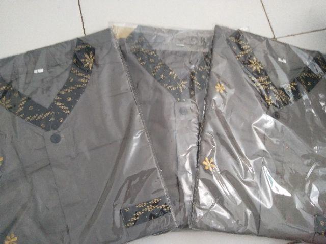 Kemeja Batik Pria Lengan Pendek Size M L Xl Xxl  Bswart Batik Hrb026 Kenongo Batik