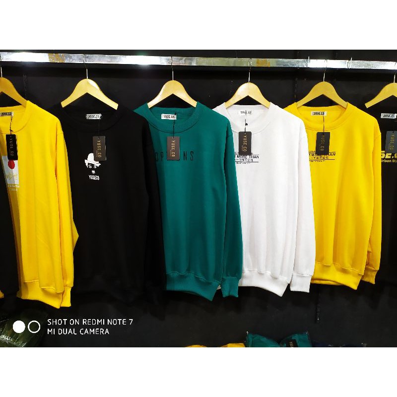 jaket sweater pria wanita terbaru jaket sweater crewnek original yuse-1
