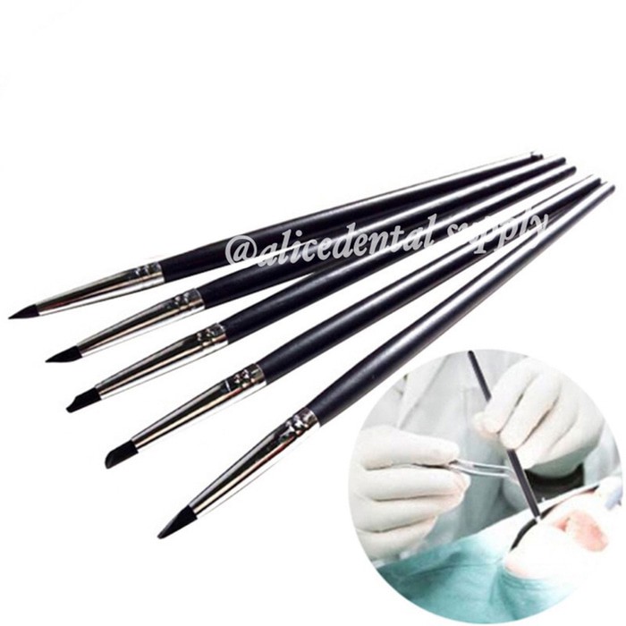 

Alicedental 5pcs dental silicone pen carving tambalan black series