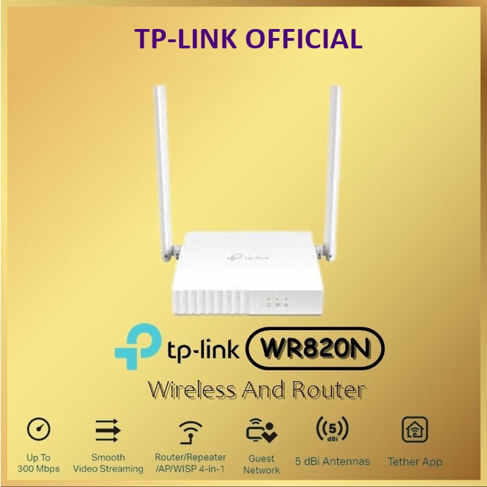 TP-LINK TL-WR820N 300Mbps Wireless N Router TLWR820N TL WR820N WR 820N