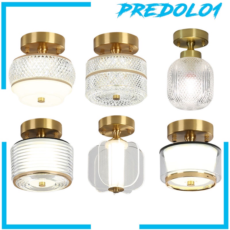 (Predolo1) Lampu Plafon Dimmable Tiga Warna Bahan Tembaga Untuk Koridor / Kamar Tidur