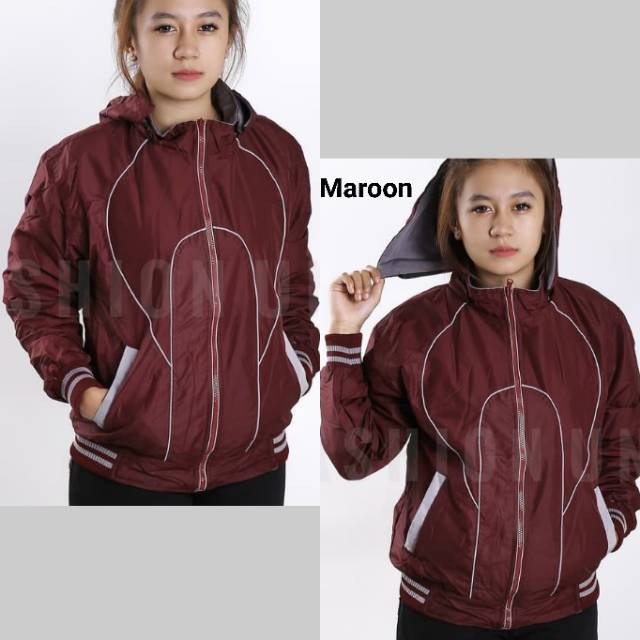 Jaket Distro Original Stylish Bisa Bolak Balik Jaket Motor Wanita