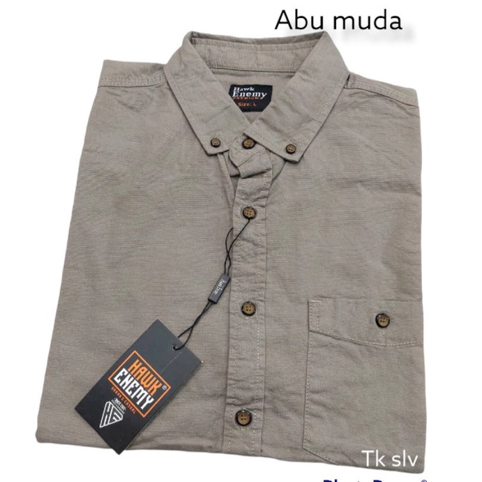 kemeja katun pendek hawk enemy