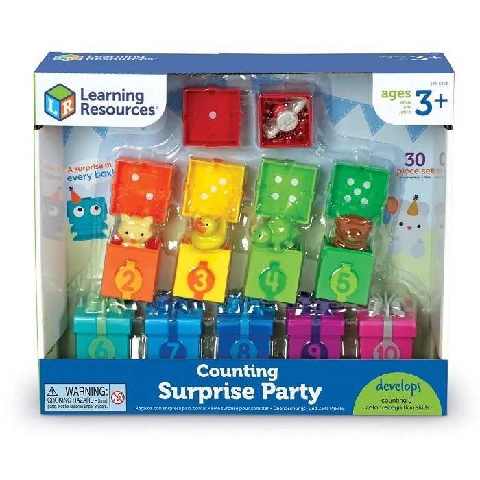 

Learning Resources Counting Surprise Party Box Hadiah Kado