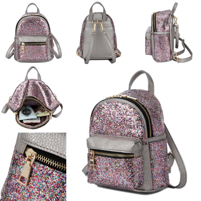 Z1372 TAS RANSEL BLING BLING TAS PUNGGUNG IMPORT