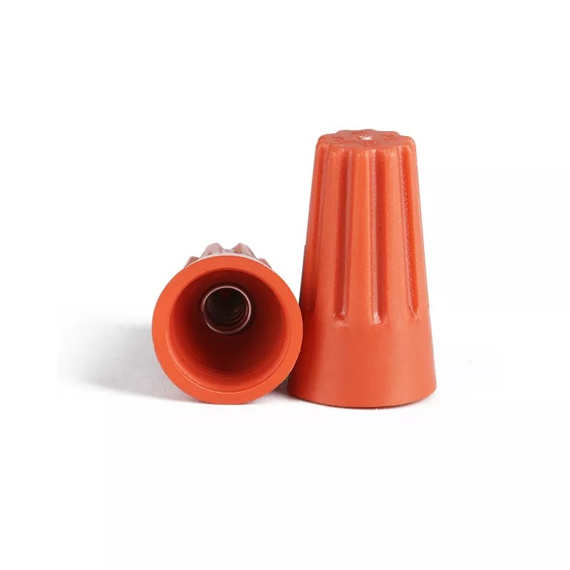 Lasdop Putar 1mm / 2mm / 3mm Wire Connector Crimping Cap Krimping Penyambung Kabel - Orange