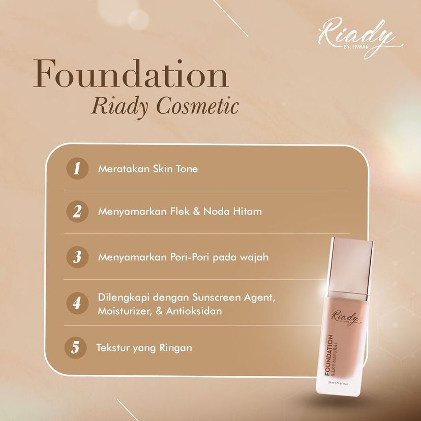 RIADY BY IRWAN Foundation Silky Liquid 30ml