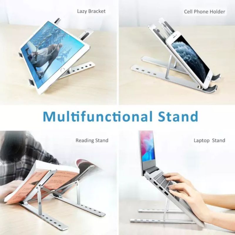 Dudukan Laptop Stand Holder Laptop Tablet Portable Folding