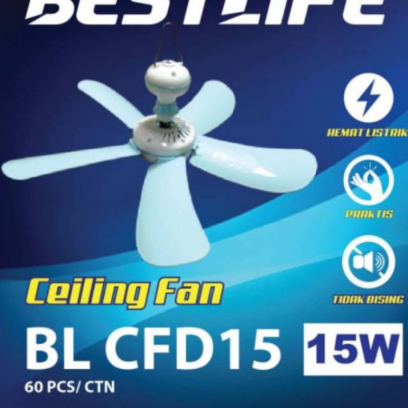 Kipas Angin , JEPIT , Gantung   32 Watt , Kipas  Ceiling Fan , Kipas Flafon , Bestlife