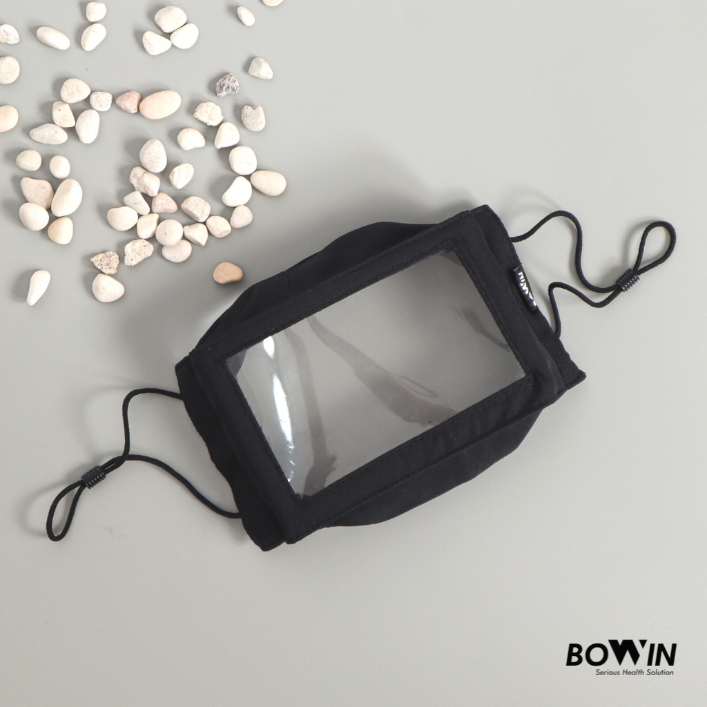 Bowin Masker Sahabat Tuli - Masker Transparan: Mudah Baca Gerak Bibir