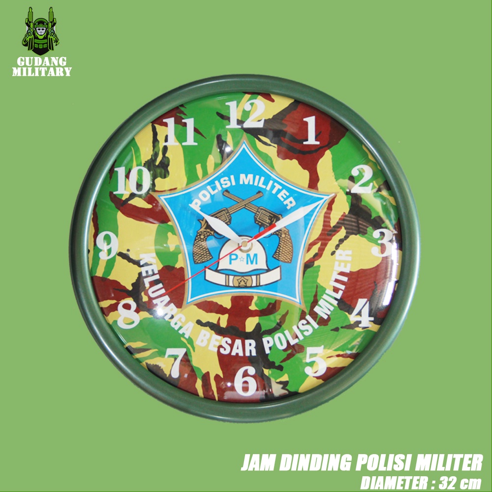 Jam Dinding Polisi Militer - Jam Dinding Logo