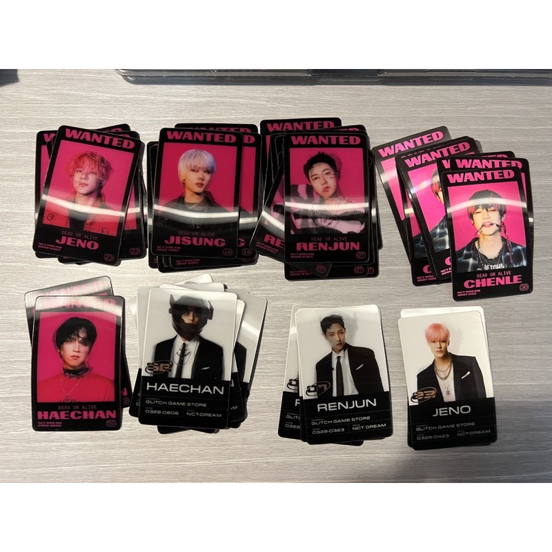[READY STOCK] nct glitch mode lenticular card jeno haechan jisung renjun chenle
