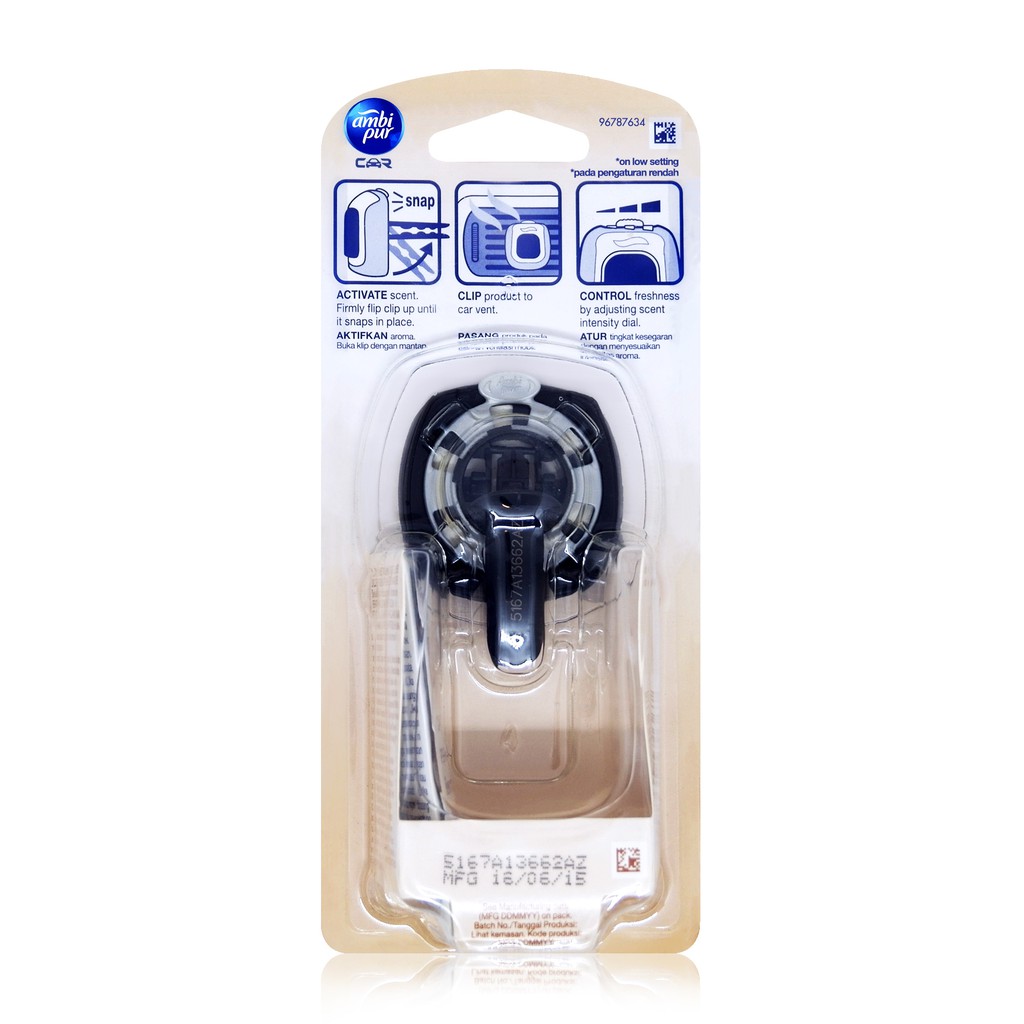 Pengharum Mobil Parfum Mobil Pewangi Ruangan Mini Vent Clip Vannila Bliss 2 ml