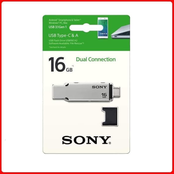 Sony 16GB OTG Type C Flash Drive USM16CA2 Gen 1 USB 3.1 FlashDisk 16GB SONY OTG Type C Flash Disk