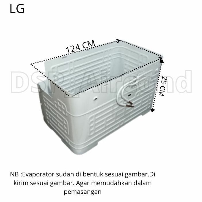 Evaporator LG Kulkas 1 Pintu 124x25