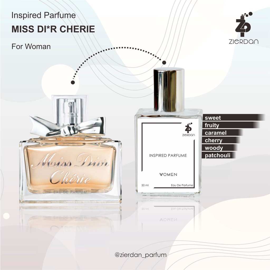 Zierdan Inspired Parfum Miss Di*r Cherie Parfume Farfum Minyak Wangi Tahan Lama Wanita Cewek