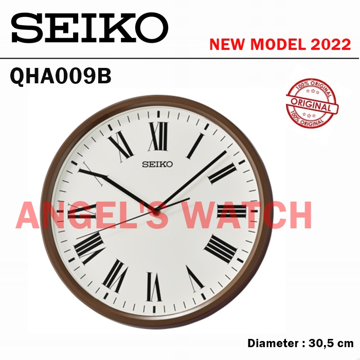 ANGELSWATCH JAM DINDING SEIKO QHA009 ORIGINAL GARANSI RESMI 1 TAHUN/ WALL CLOCK SEIKO LUXURIOUS MINIMALIST SEIKO