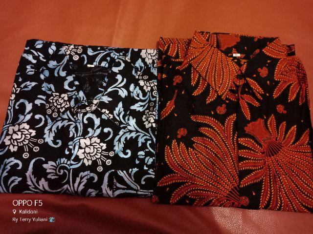 Kemeja Pendek / Hem Batik, Motif Padi