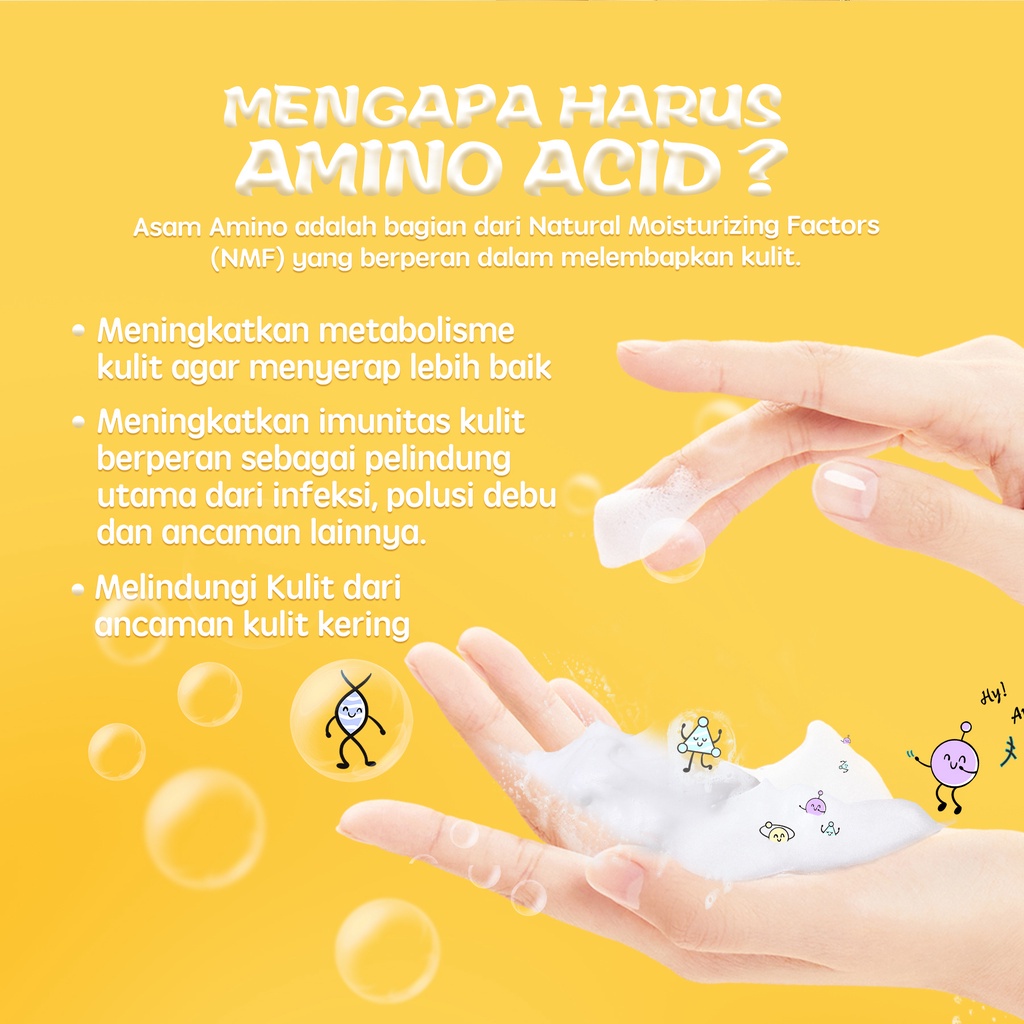 YOU Hy! Amino Glo-Win Brightening Facial Wash Sabun Cuci Muka