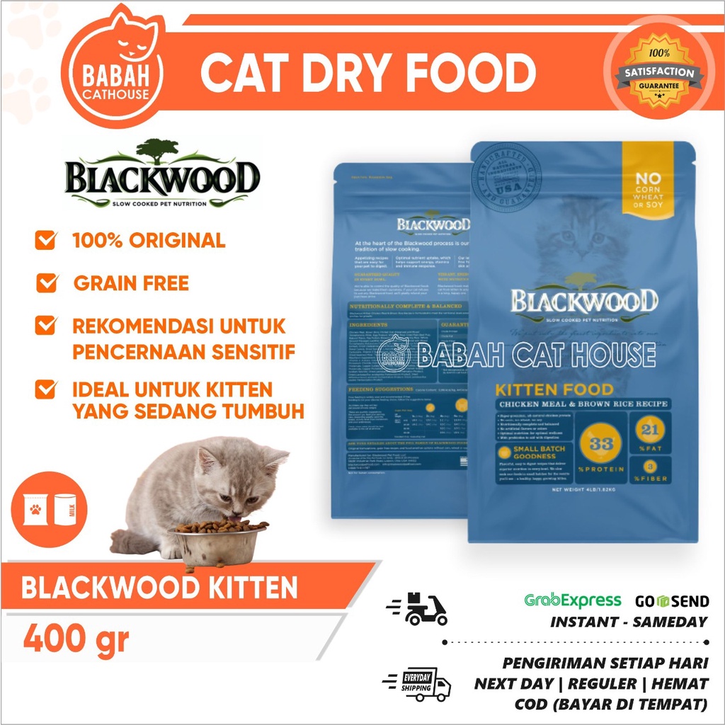 Blackwood Kitten 400gr Cat Food Makanan Anak Kucing Chicken Dry Premium Untuk Persia Catfood Adult Shopee Indonesia