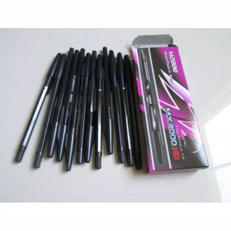 

1BOX PULPEN HITAM ISI 12 PCS / PULPEN HITAM / HARGA 1BOX