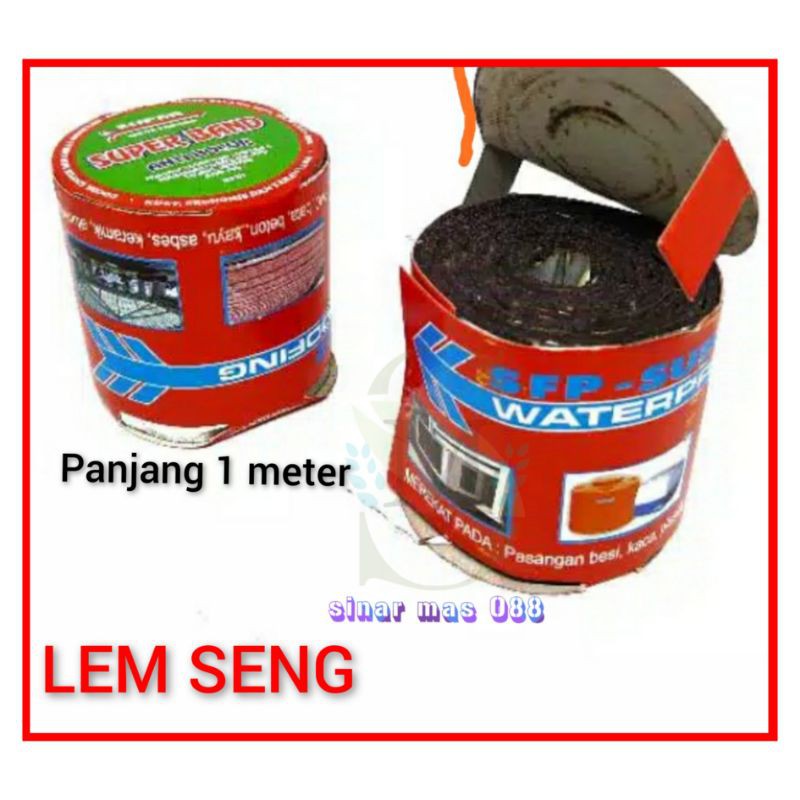 

LEM GENTENG BAGU 1 METER - LEM SENG/LEM ASBES / SUPER BAND MURAH