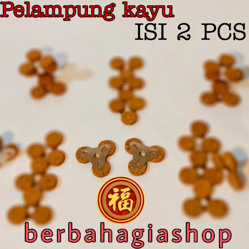 Pelampung Sumbu Minyak Lilin Apung Pelita Sembahyang Serat Kayu Kaki 3 Sepasang Isi 2 Pcs sembayang