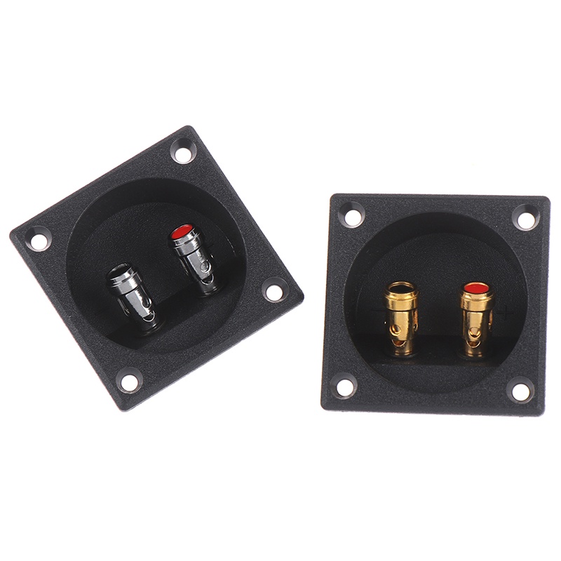 {LUCKID}1Pc 50mm Round Cup Subwoofer Plug Car Stereo Speaker Box Terminal Connector