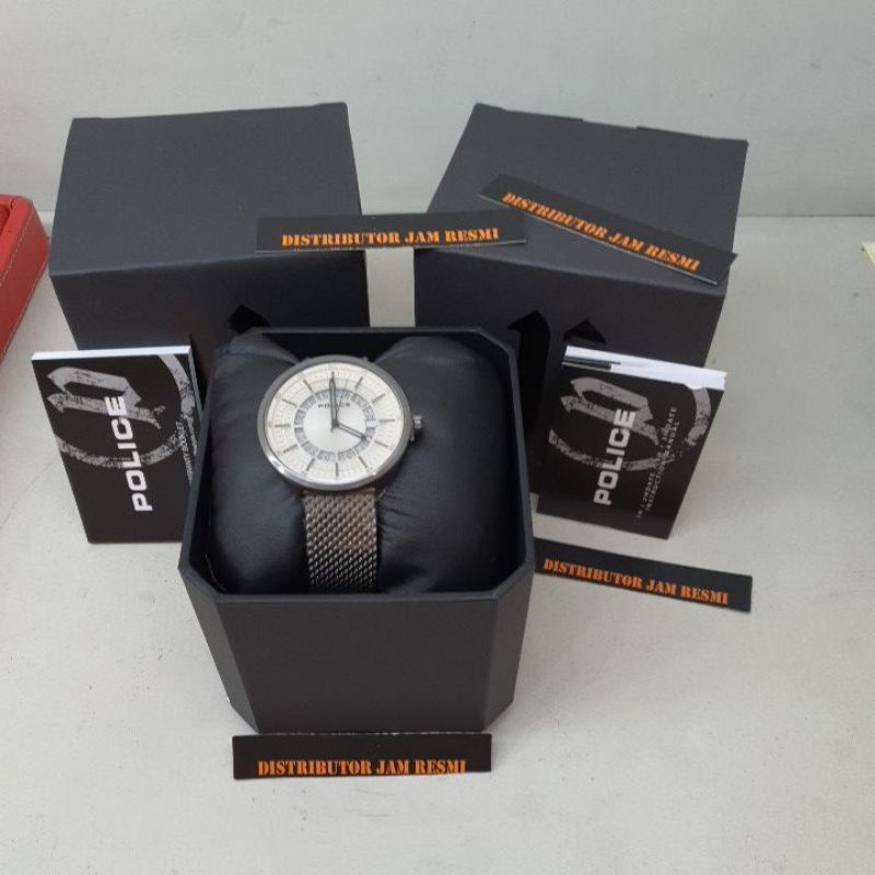 Jam Tangan Pria Police PL.15531JSU/79MM Grey Stainless Quartz